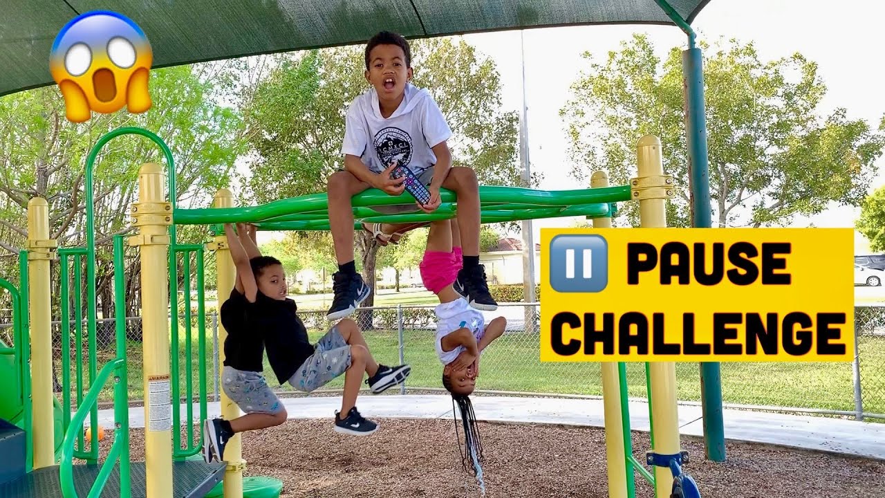 24 Hour PAUSE CHALLENGE  ( GONE WRONG!! ) At The Park