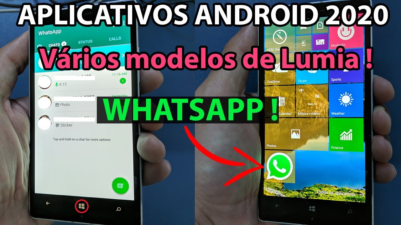TUTORIAL - INSTALANDO APLICATIVOS DE ANDROID (WHATSAPP) EM QUALQUER MODELO DE LUMIA EM 2020/2021