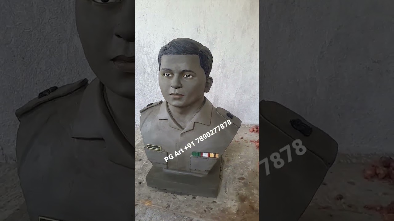 Fiber Bust Statue maker in India #army #humansculpture #metalstatue