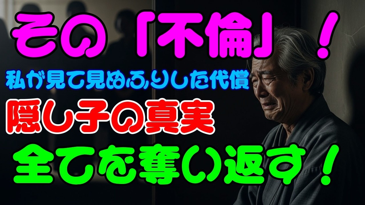 「もう許さない！」名家妻が選んだ【壮絶離婚】…隠し子の真実と、熟年夫婦を襲った因果応報の結末とは？