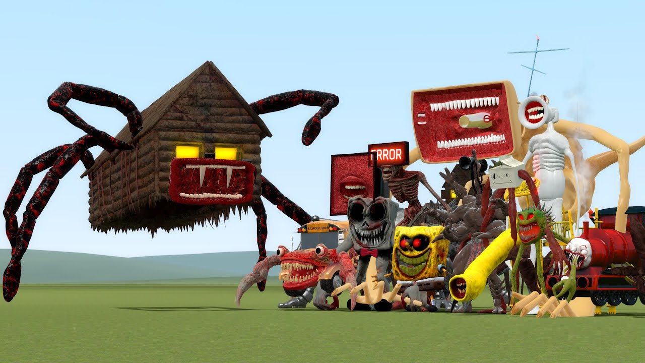 Evolution Of House Head VS ALL Monsters in Garry's Mod