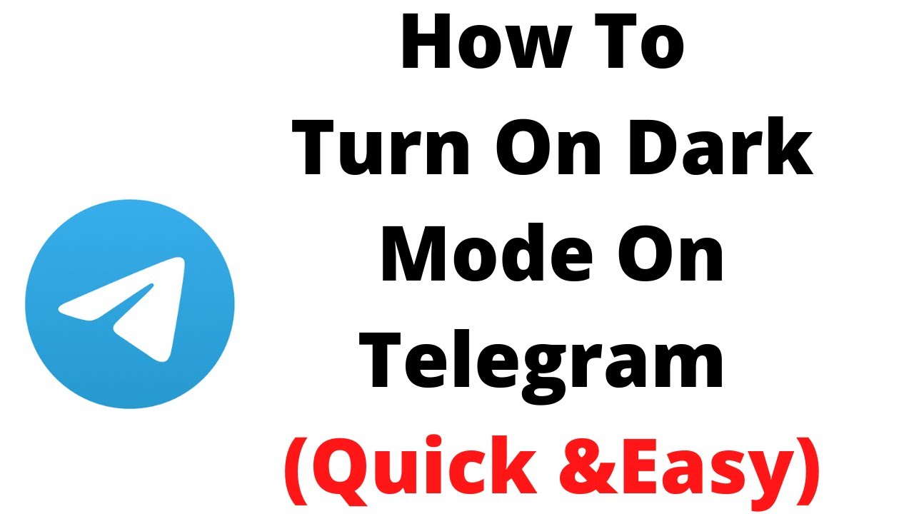 how to turn on dark mode on telegram