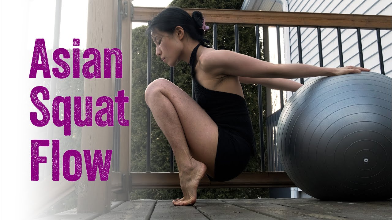 The Asian Squat Flow: Frog Split Prep with Yoga Ball & Full Floor Stretch Routine, Lazy Horse Stance