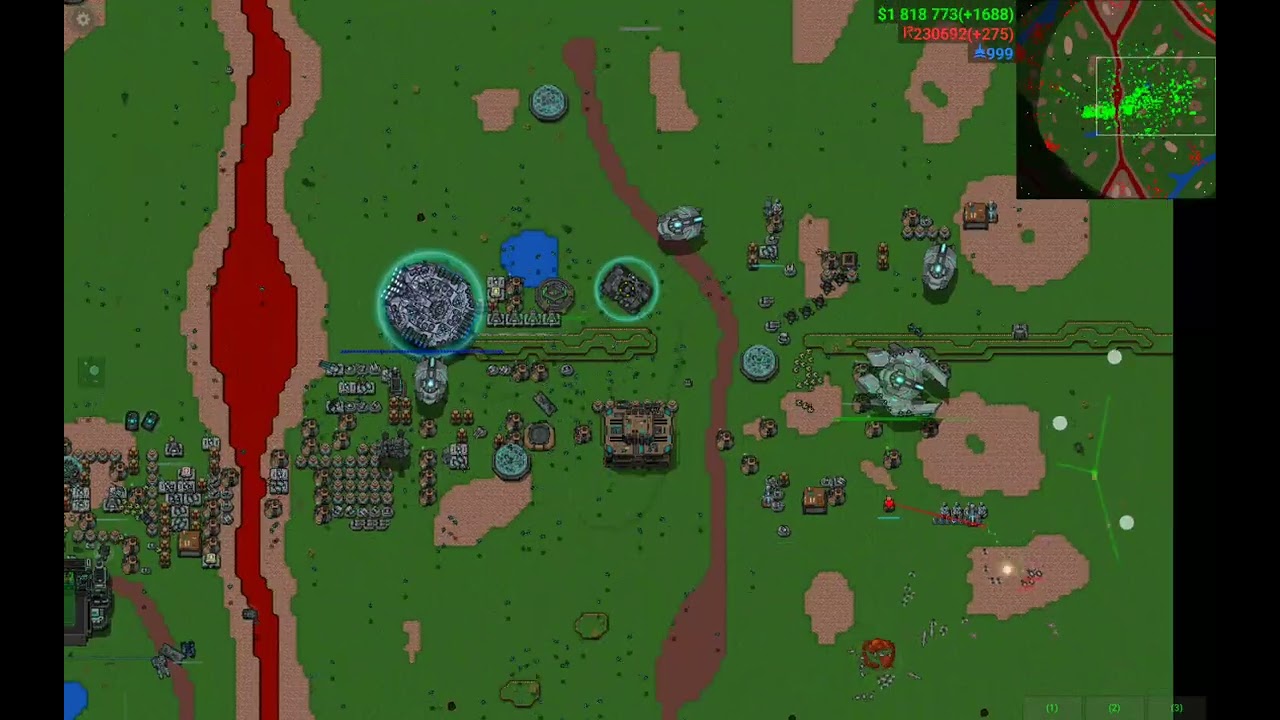 Trying to defeat enemies bases (major experimentals) RUSTED WARFARE 