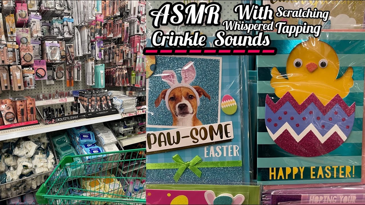 ASMR Dollar Tree Walk Through - ~CRINKLE SOUNDS ONLY with Whisper Shopping 🛍 with me!
