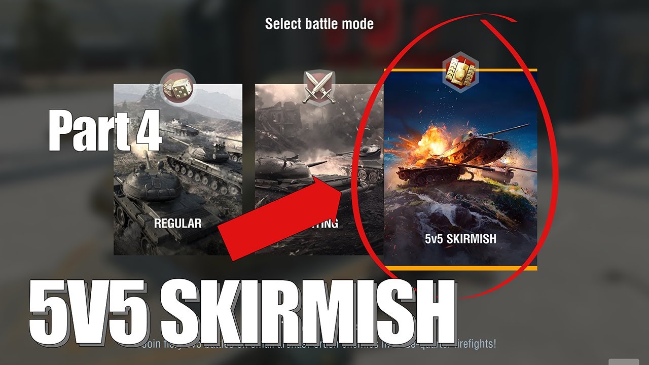 Playing the 5v5 SKIRMISH game mode in WoTB [World of Tanks Blitz] gameplay part 4