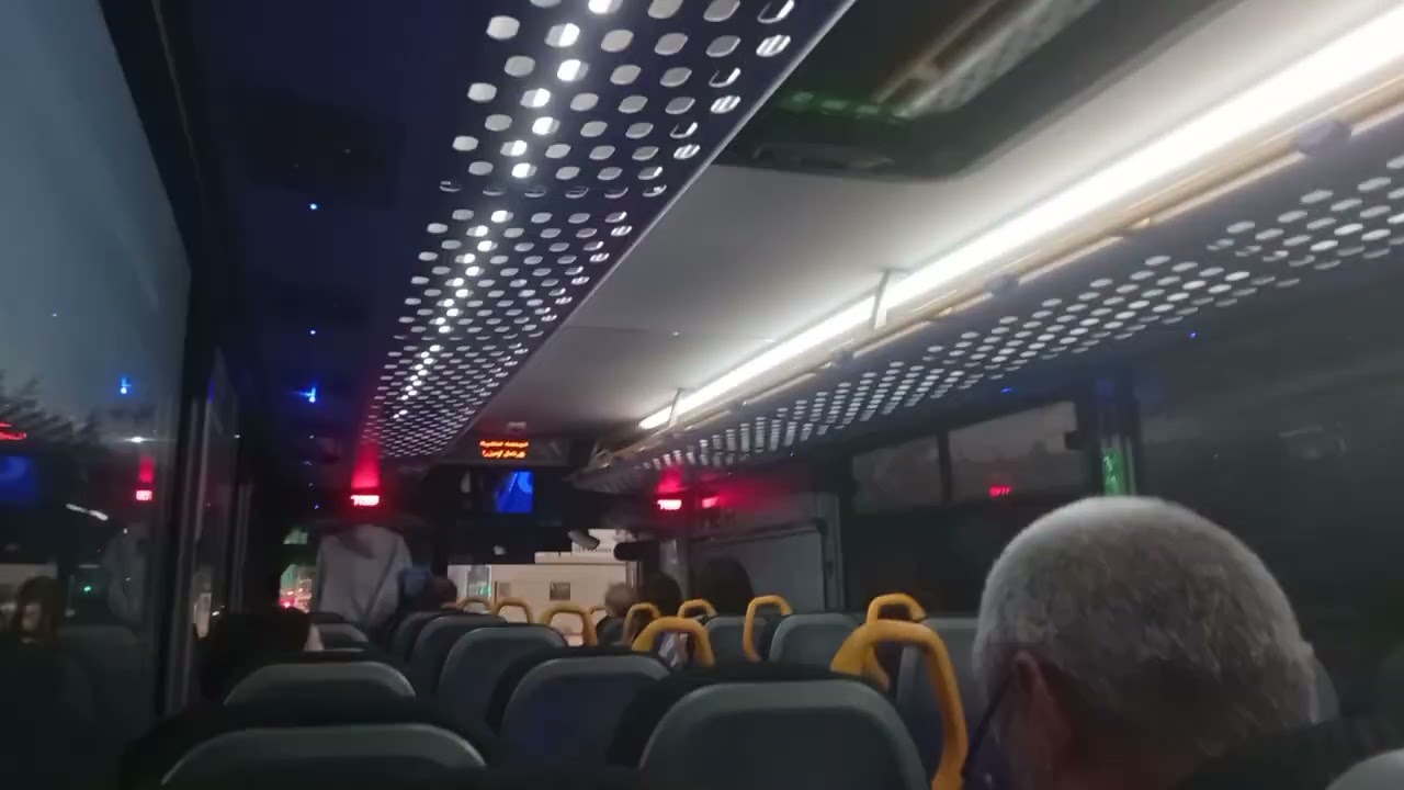 נסיעה ביסוזו cng bus בין עירוני החדש המטורף אלקטרה אפיקים חלק/1 של קו 37 מגן יבנה לרחובות ברחובות
