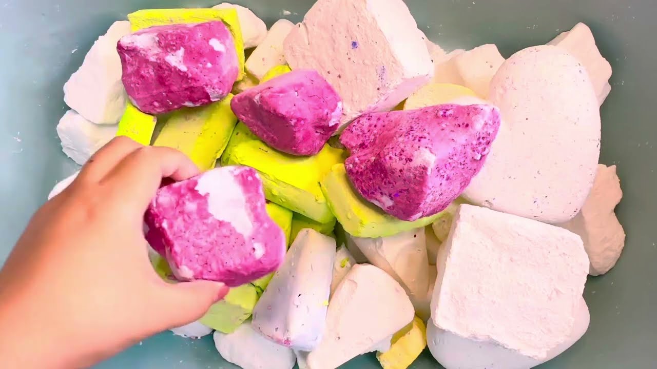 【Original】A big mix of gym chalk, let's crush them all～ Do you like the texture?