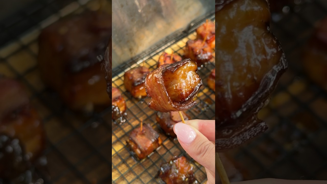 Candied BACON Burnt Ends 🥵 #bbq #smokedmeat #recipe #burntends