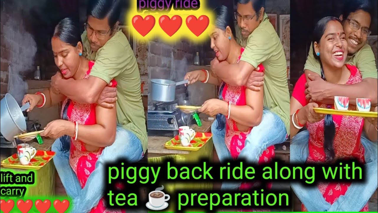 Piggy back funny couple 10 minutes new video.