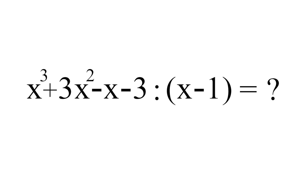 Polynomdivisjon | Matematikk 1T |