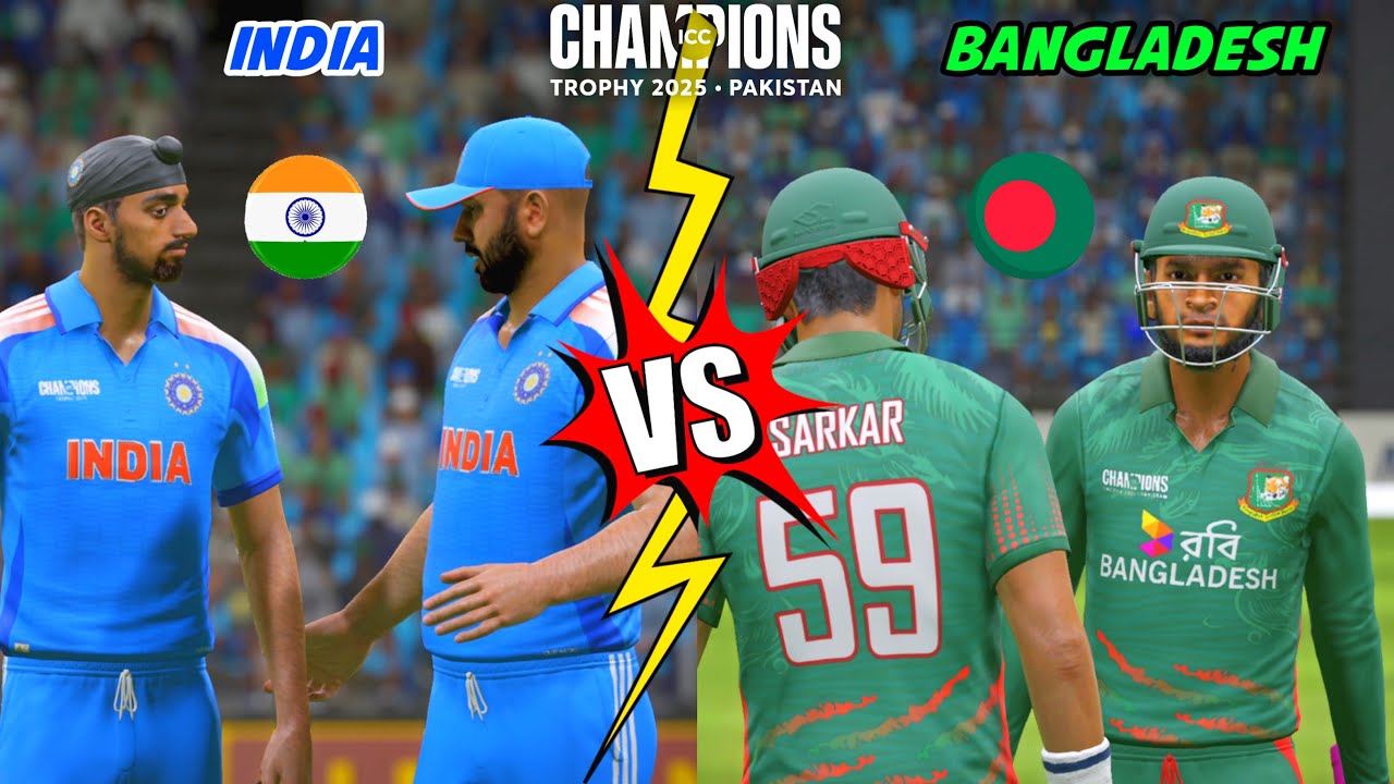 🏆 CHAMPIONS TROPHY STARTS 🔥 IND vs BAN