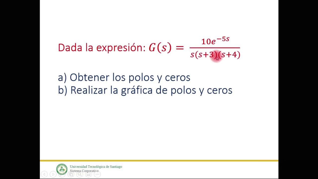 Polos y ceros con retardo puro