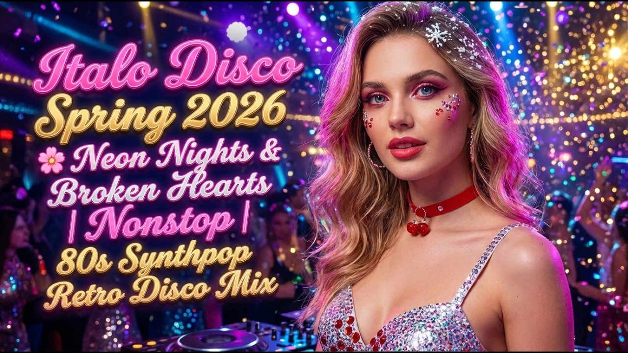 Italo Disco Spring 2026 🌸 Neon Nights & Broken Hearts | Nonstop 80s Synthpop Retro Disco Mix