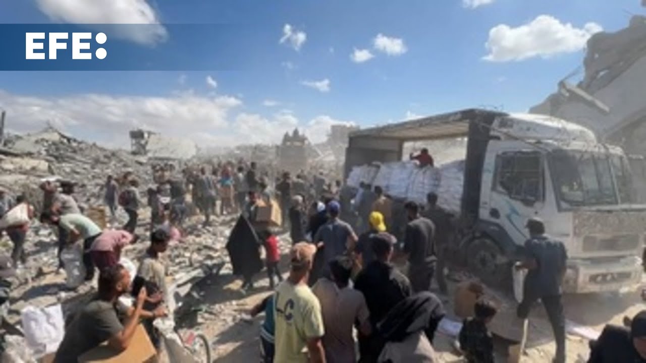 Empieza a entrar ayuda humanitaria a Gaza desde Egipto según el acuerdo de alto al fuego