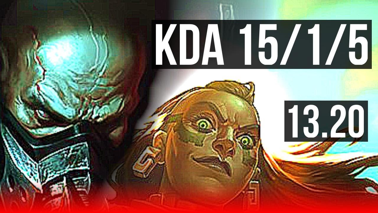 URGOT vs ILLAOI (TOP) | 15/1/5, Legendary, 7 solo kills, Rank 7 Urgot | KR Master | 13.20