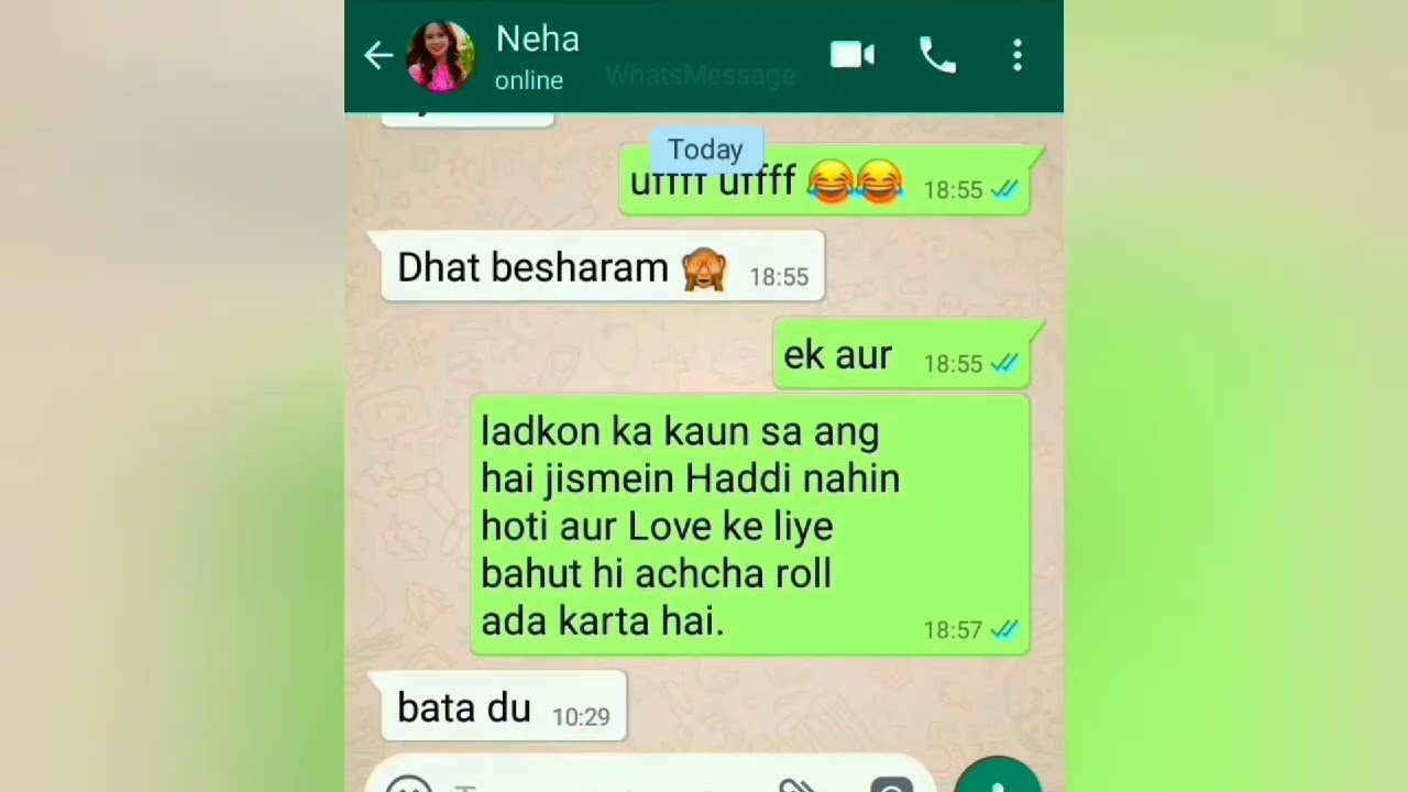 Girlfriend Double meaning chatting in WhatsApp || girlfriend boyfriend WhatsApp chatting #chatting