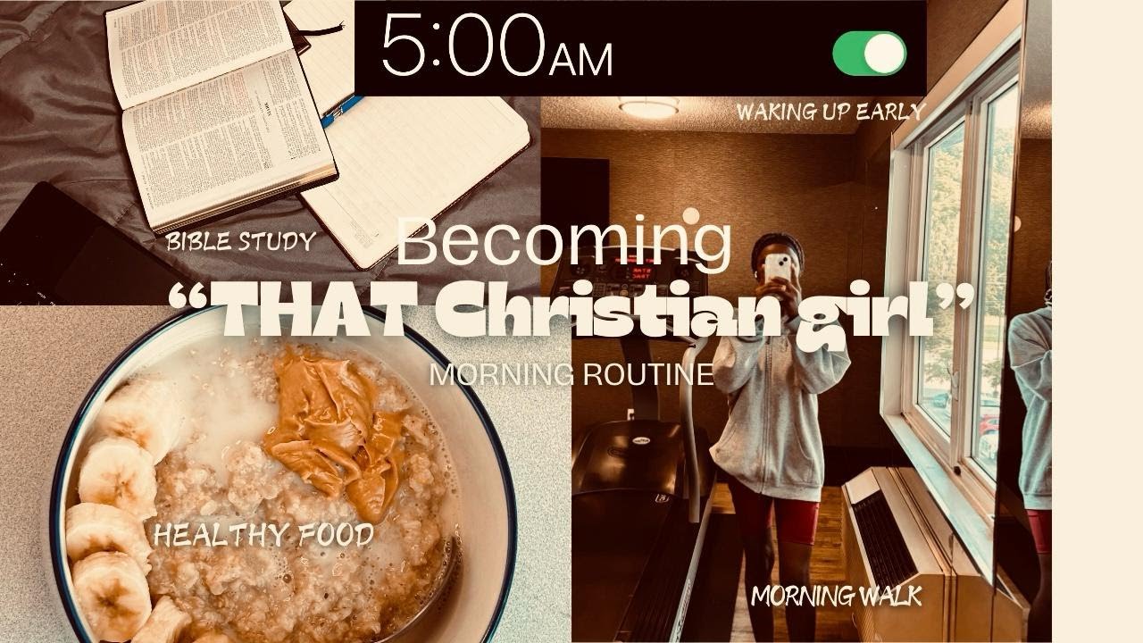 🎀 HOW TO BECOME THAT CHRISTIAN GIRL ♡⭐️ | MORNING ROUTINE  🎧☁️