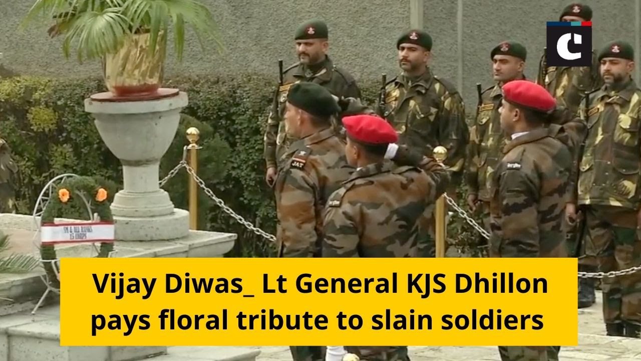 Vijay Diwas: Lt General KJS Dhillon pays floral tribute to slain soldiers