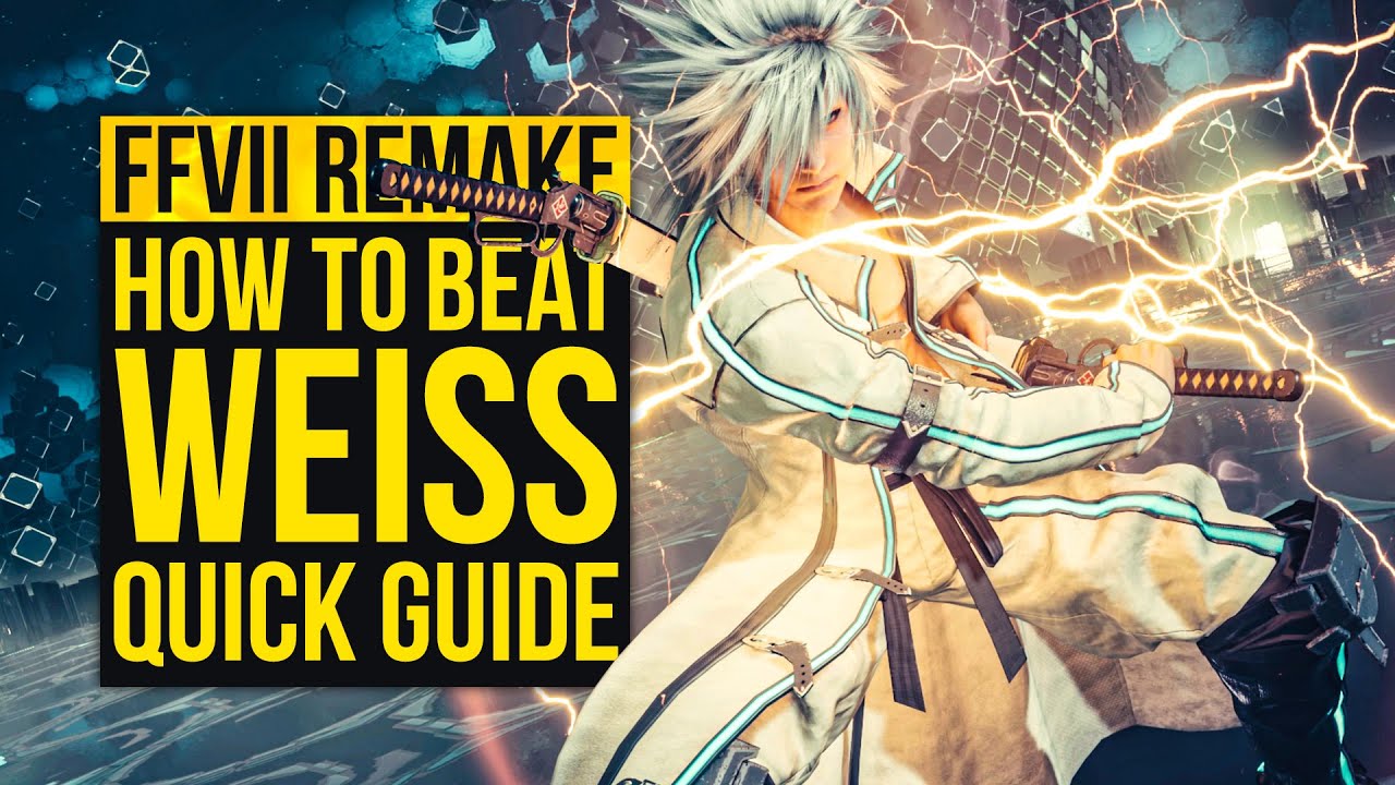 ► Final Fantasy VII Remake How To Beat Weiss Easy, Quick and Detailed Guide