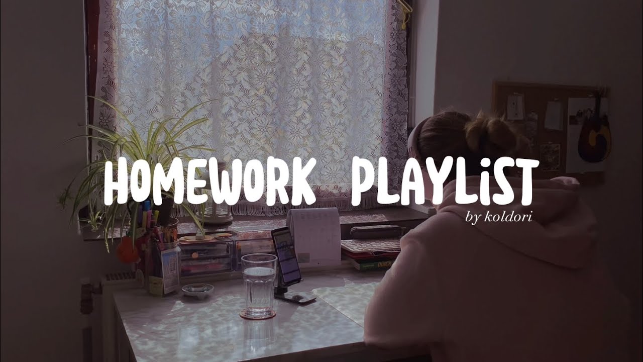 homework playlist🌱 *no mid-ads* 1 hour real time study & work with me, 100% feel good music🎶