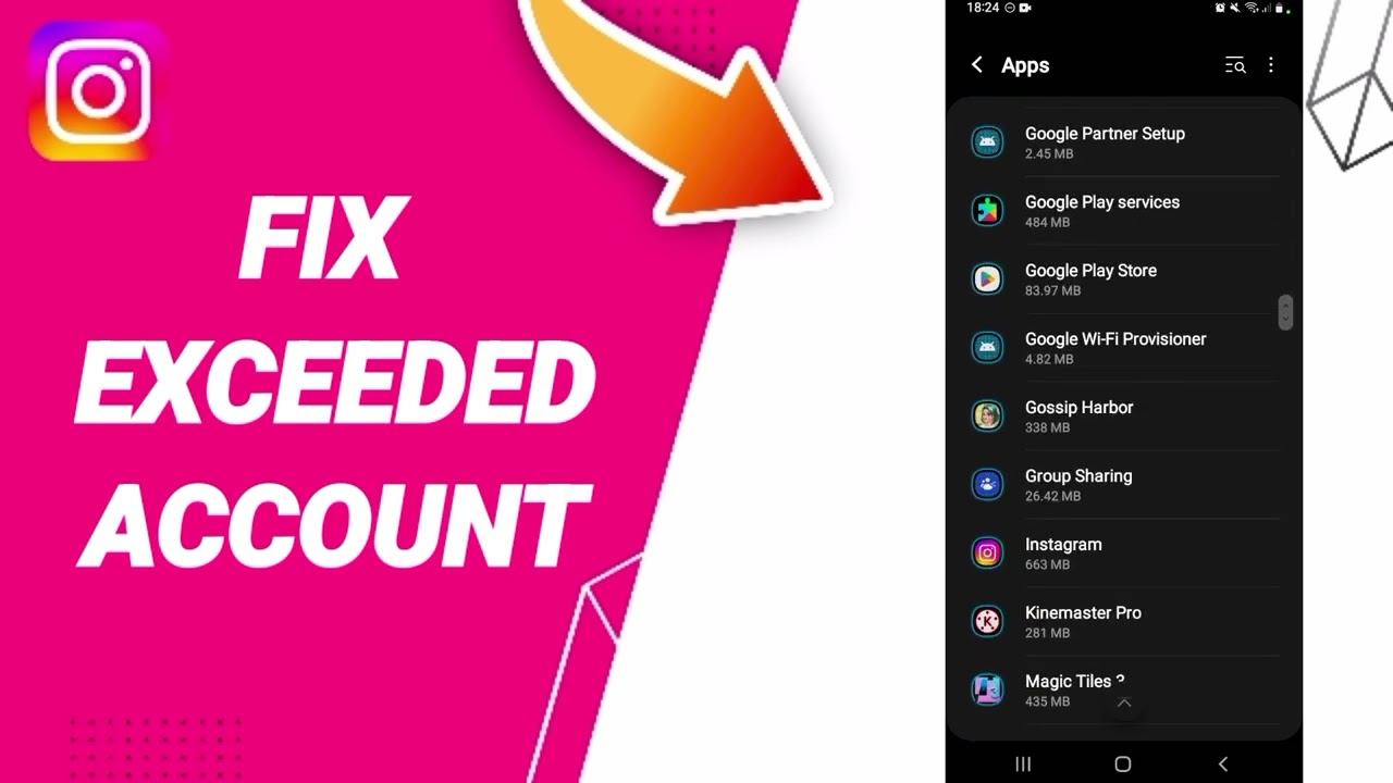 How To Fix  Exceeded Account  On Instagram App