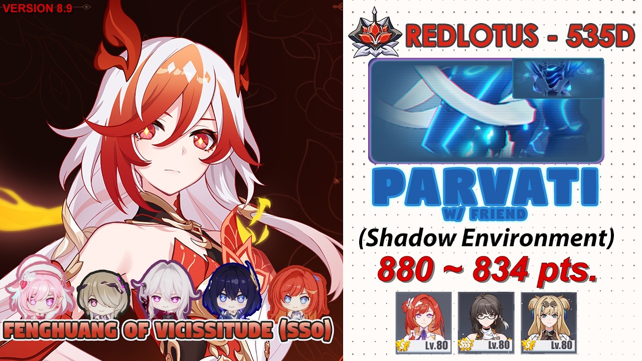 Honkai impact 3rd: Ex-Abyss | Red Lotus (535D) V8.9~9.0 | Parvati (Shadow) | FV (SS0) w/ Friends!