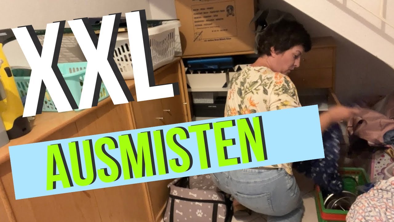 Zweiter Teil im Keller! Um Ordnung zu halten, muss alles Unnötige ausgemistet werden!
