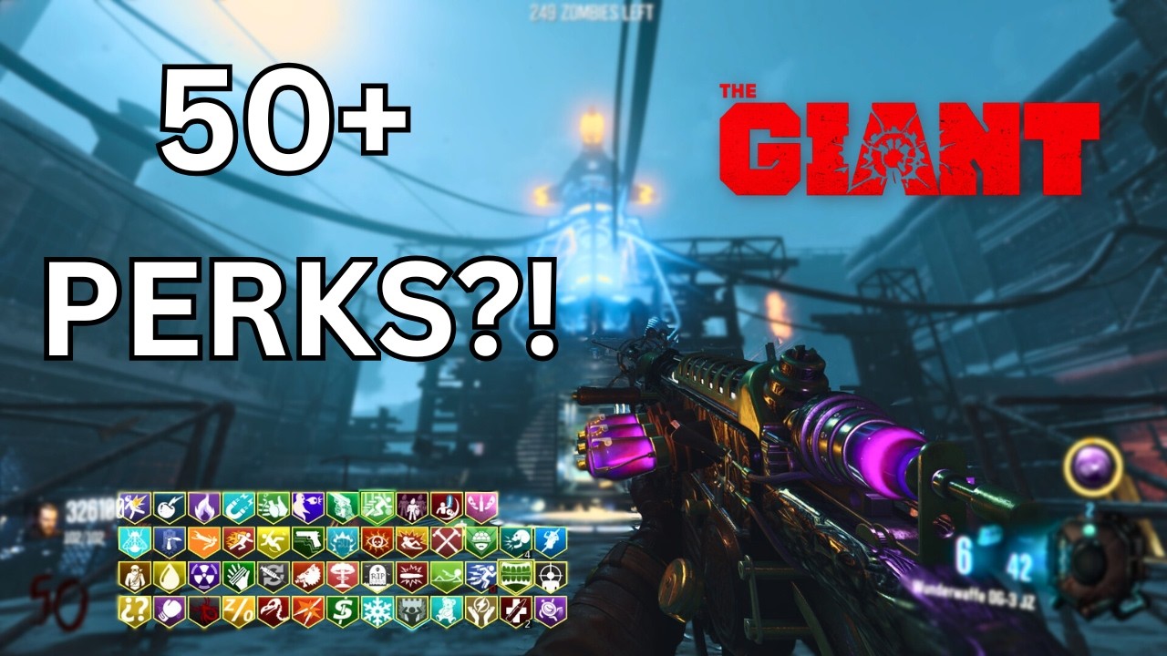 50+ PERKS on THE GIANT (Black Ops 3)