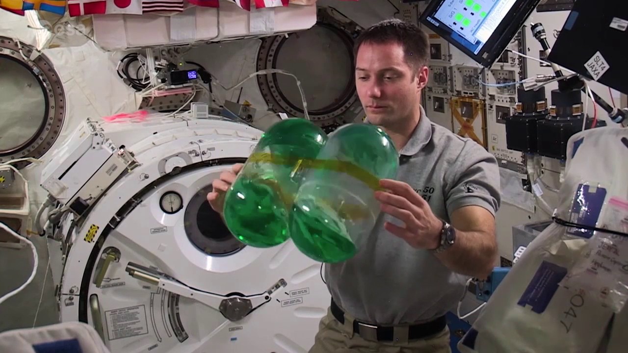Sloshing in space