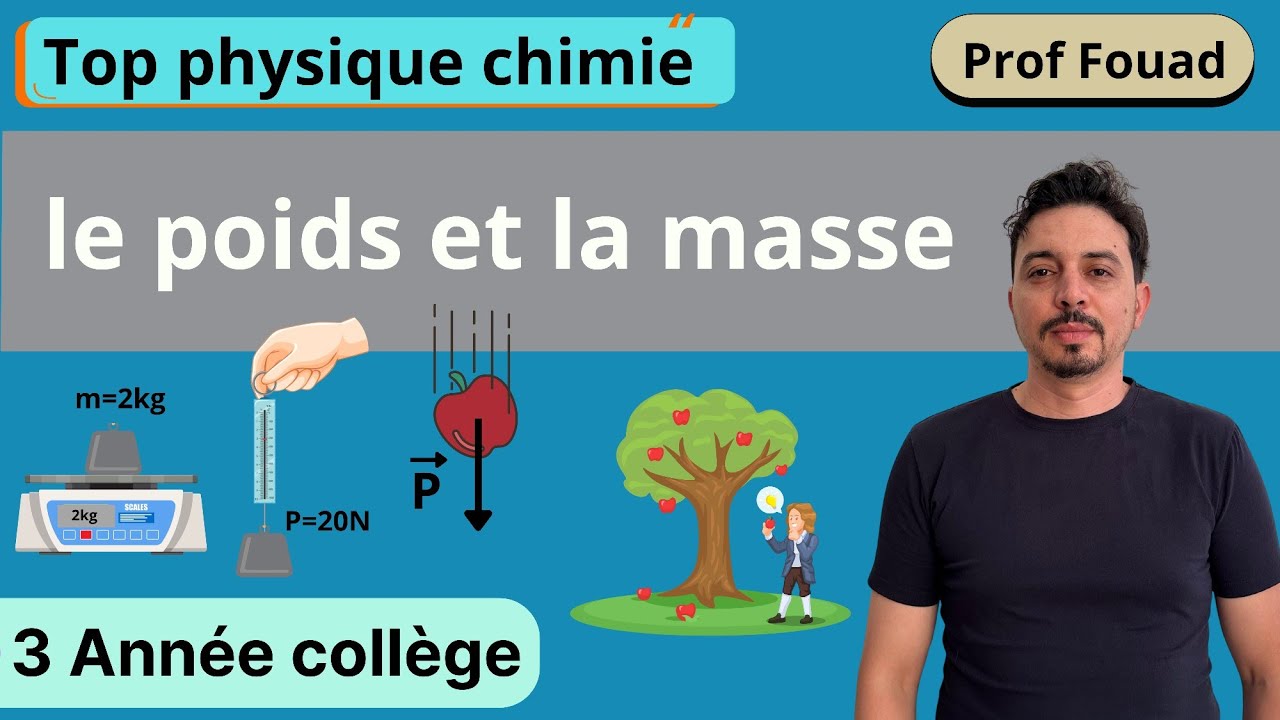 Le poids et la masse 3 ann&eacute;e coll&egrave;ge