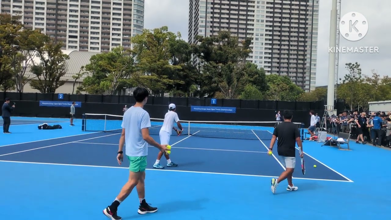 錦織圭練習動画(コートエンド視点) 2024年9月28日ジャパンオープンテニス