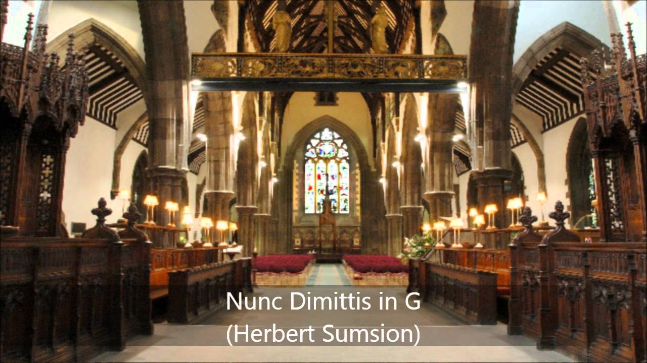 Nunc Dimittis - Herbert Sumsion in G (Boy's voices)