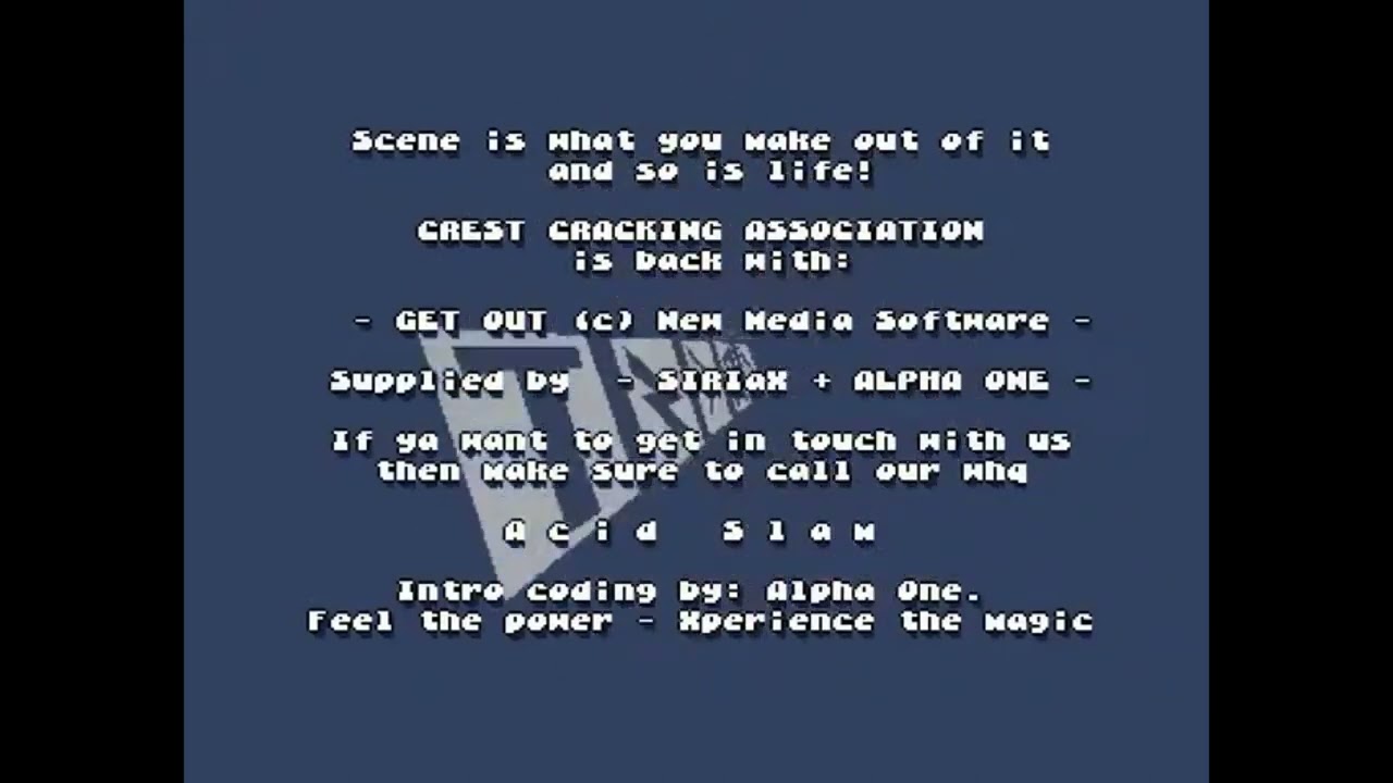 Amiga Cracktro Get Out by Crest