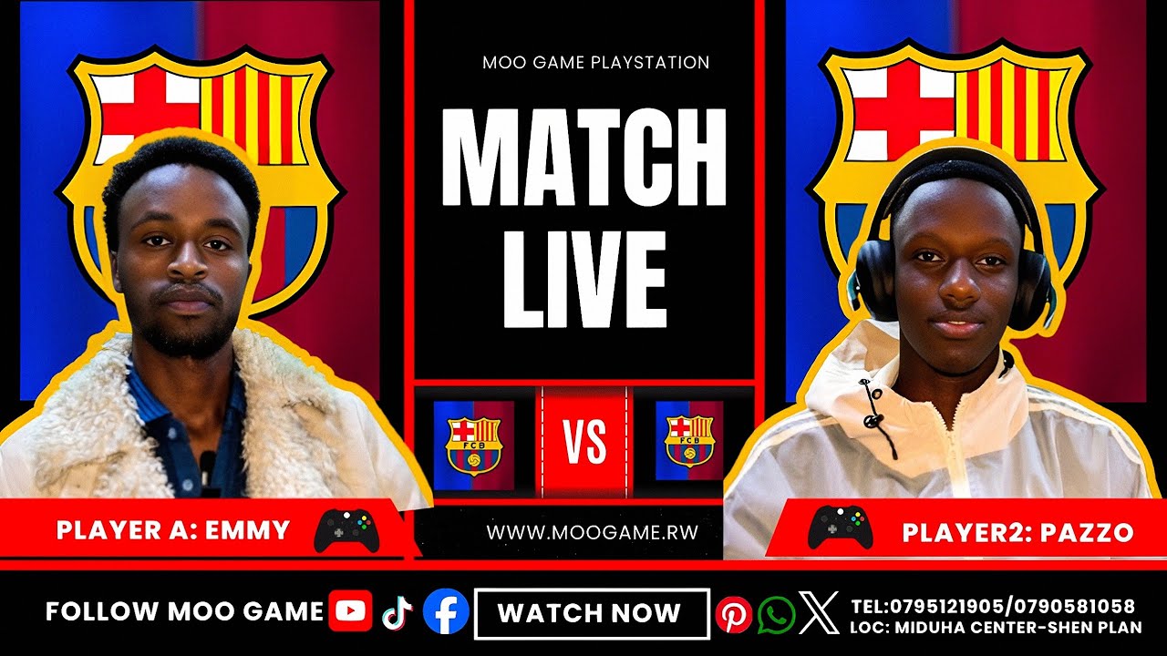 FC BARCELONA VS FC BARCELONA FULL MATCH MOOGAME CENTER PS5 LIVE_ PAZZO VS EMMY FULL MATCH