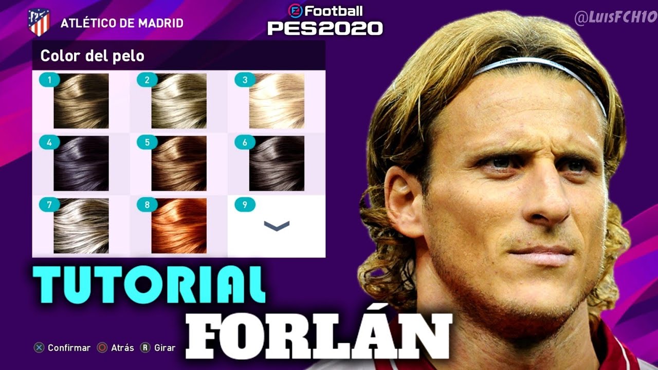 ПОЛНОЕ РУКОВОДСТВО | КАК СОЗДАТЬ ДИЕГО ФОРЛАНА В PES 2020 | КАК СОЗДАТЬ | ЛИЦО И СТАТИСТИКА | Lui...