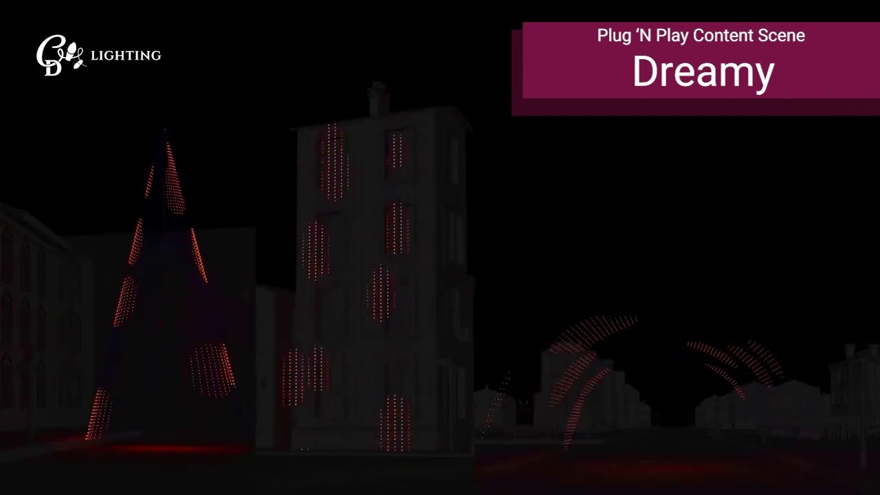 Symulacja pokazu - Dreamy  - Plug and Play - CD Lighting