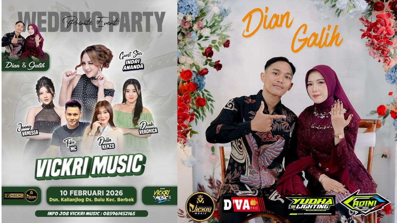 🔴 Live Musik VICKRI MUSIC || Wedding Party DIAN  & GALIH  || Selasa 10 Feb 2026