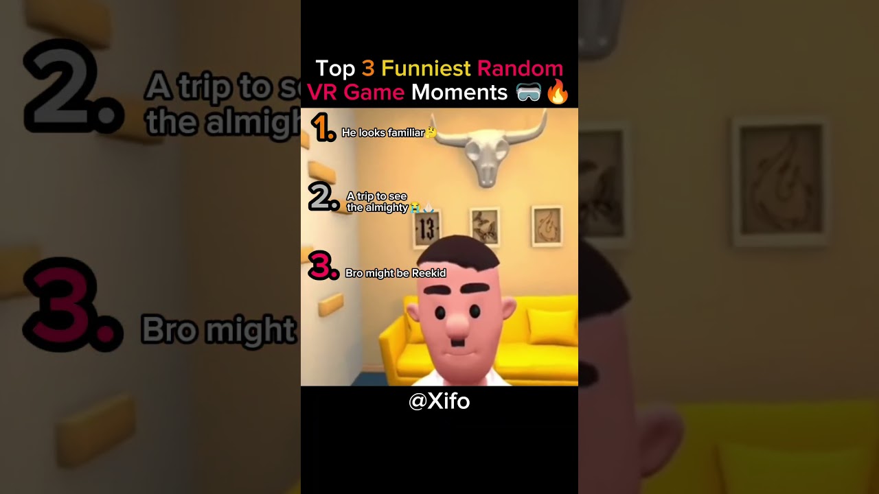 Top 3 Funniest Random VR Game Moments 🥽🔥#funny #vr #shorts #tiktok