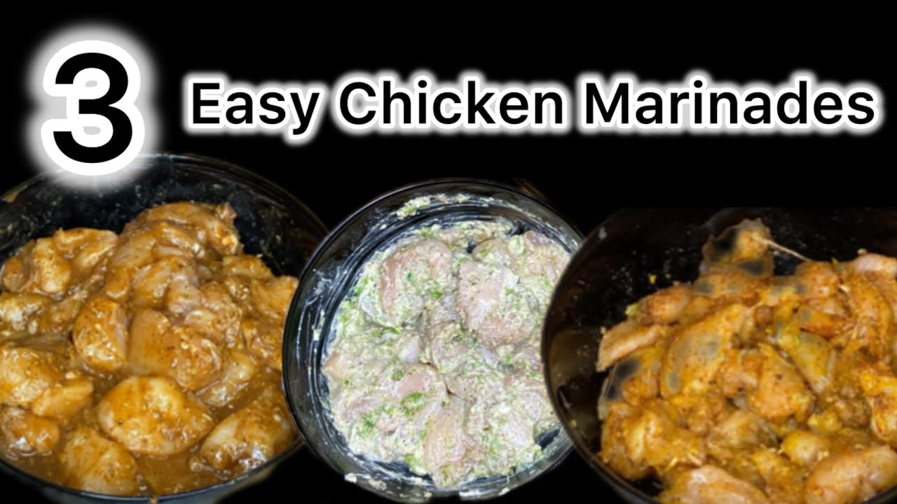 3 разных маринада для курицы для легкого ифтара и ужина/приготовления еды на время Рамадана