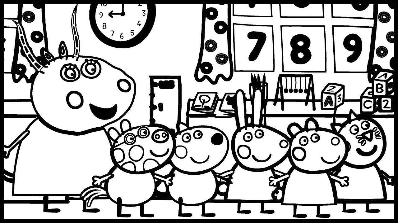 School Lesson | Learning Drawing with Peppa Pig - Learn Drawing