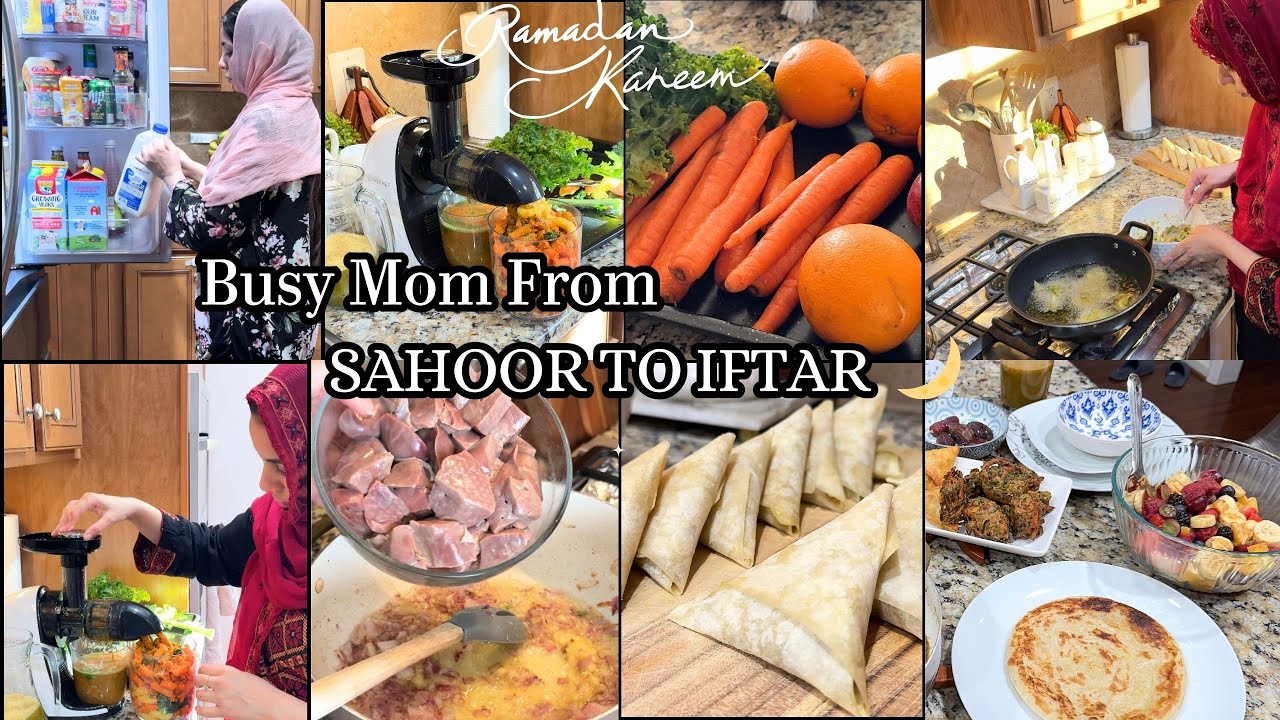 Sahoor To Iftar Inspiration 💫Ramadan Made Easy For Busy Mom 🌙 Ramadan Special 🌿 AMZCHEF SLOW JUICER