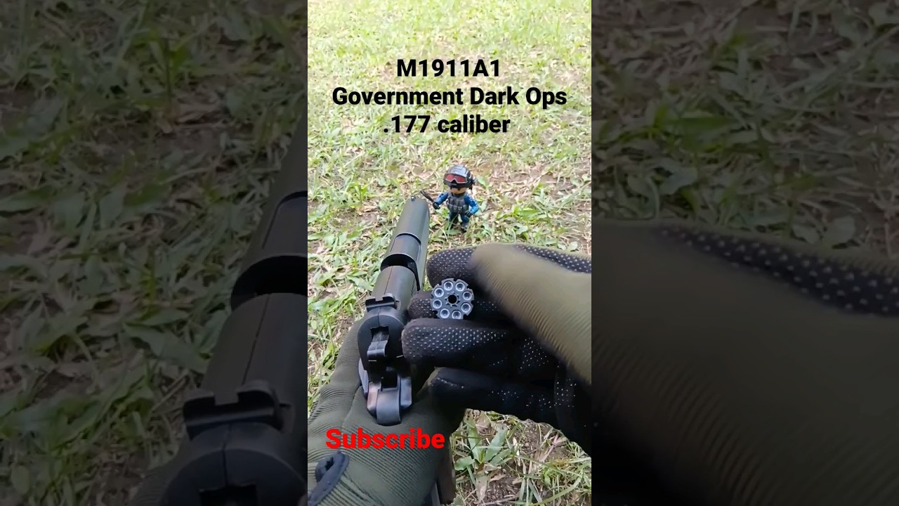 M1911A1 Government Dark Ops .177 Cal #airpistol #airgun #pelletguns