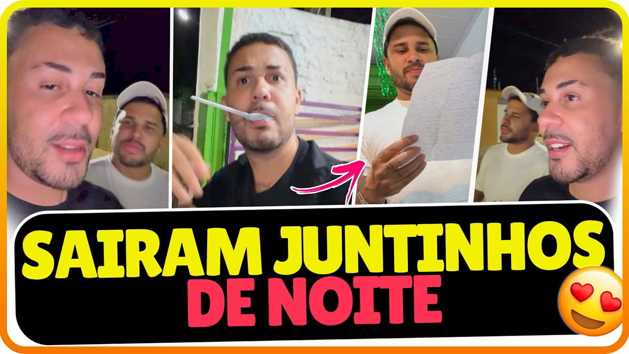 CARLINHOS E LUCAS GUIMARAES SAIRAM PARA DA UMA VOLTA DE NOITE JUNTINHOS 🫢🌻