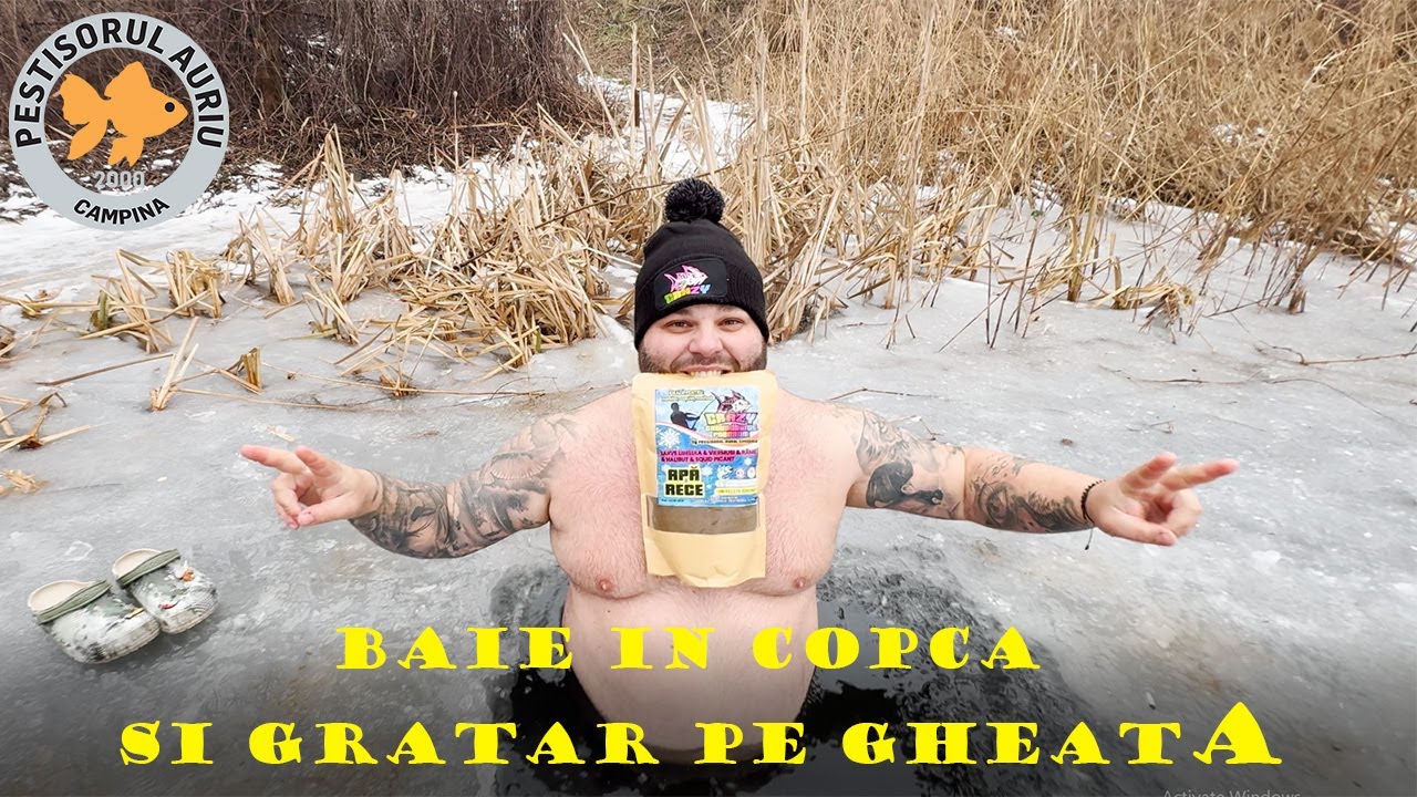 Baie In Copca Si Gratar Pe Gheata Cu Pestisorul ! CRAZY