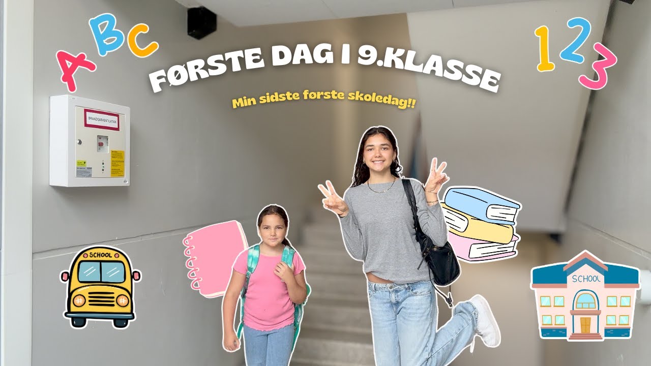 Første dag i 9.klasse!!📓📚❤️