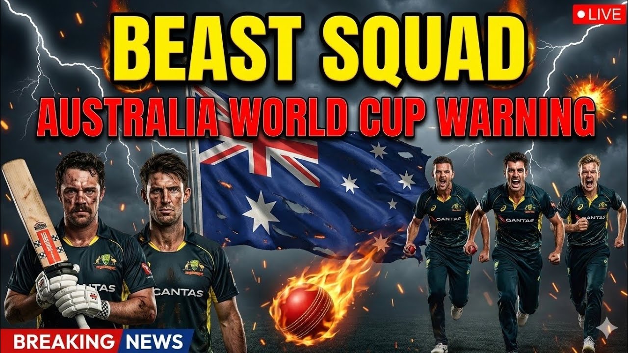 Australia की T20 World Cup Squad बनी मौत का फरमान! Cummins–Hazlewood–Ellis Trio से कांपेगी दुनिया 🔥