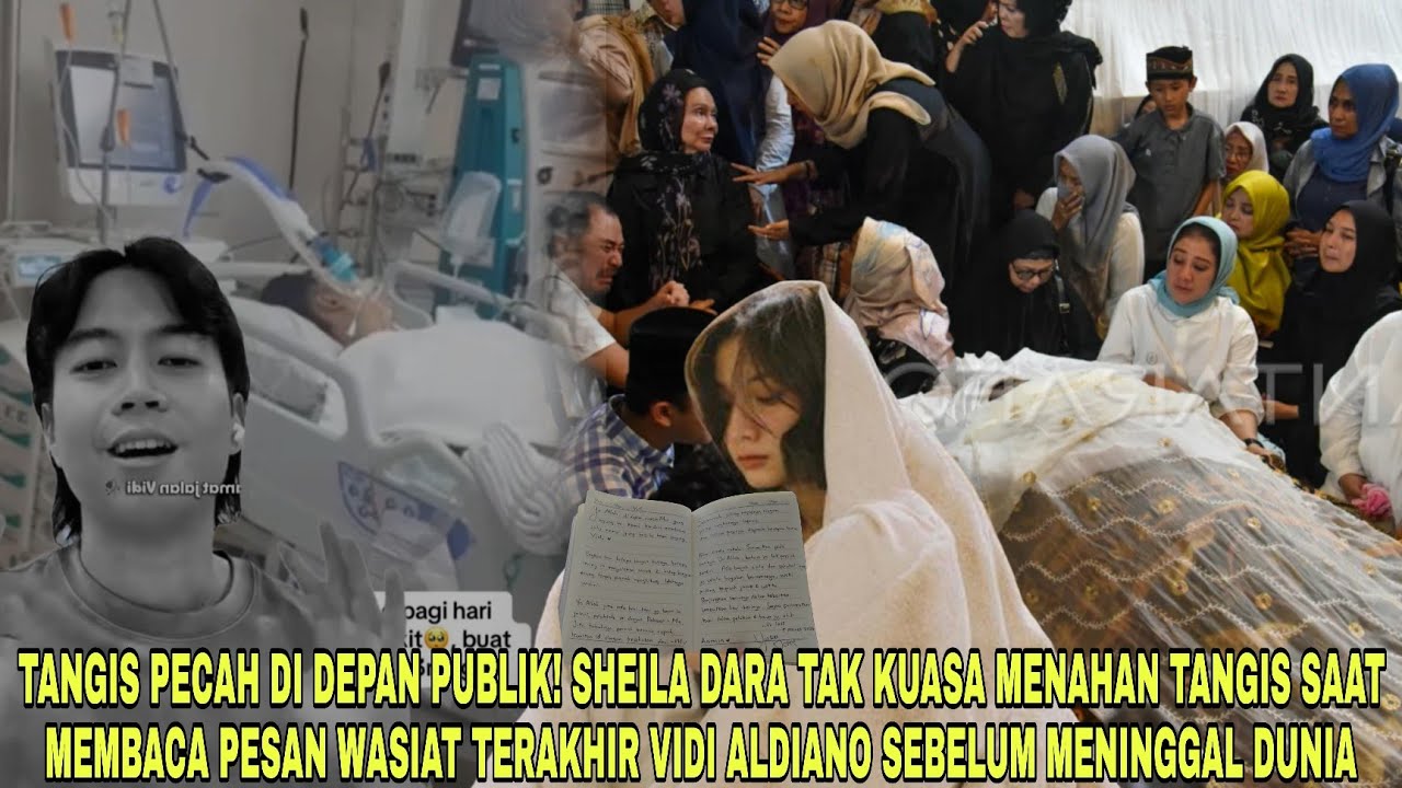 Sheila Dara Tak Kuasa Menahan Tangis saat Membaca Pesan Wasiat Terakhir Vidi Aldiano Sebelum Wafat