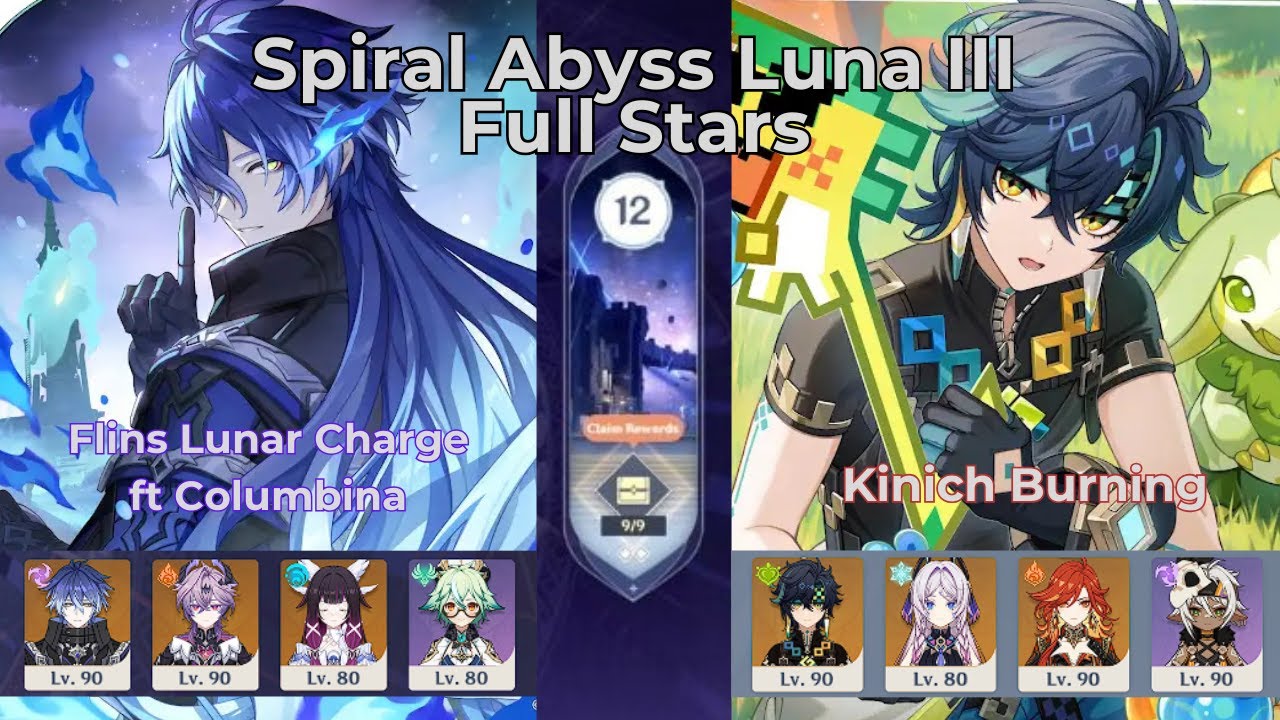 C1 Flins ft Columbina Lunar Charge & C0 Kinich Burning | Spiral Abyss 6.3 Luna III | Genshin Impact