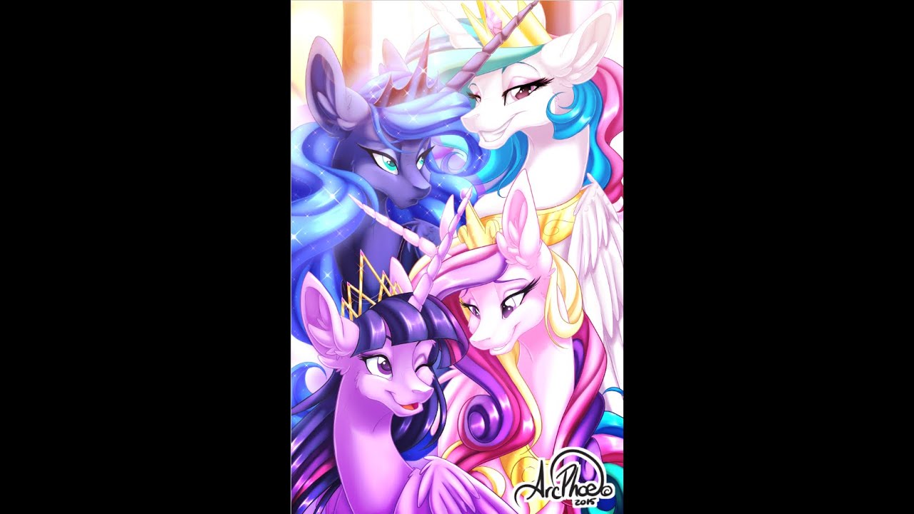 MLP: Princess( Celestia.Luna.Cadence .Twilight ) - Tribute